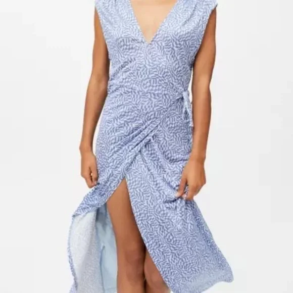 urban outfitters blue midi dress Blue Midi Dresses